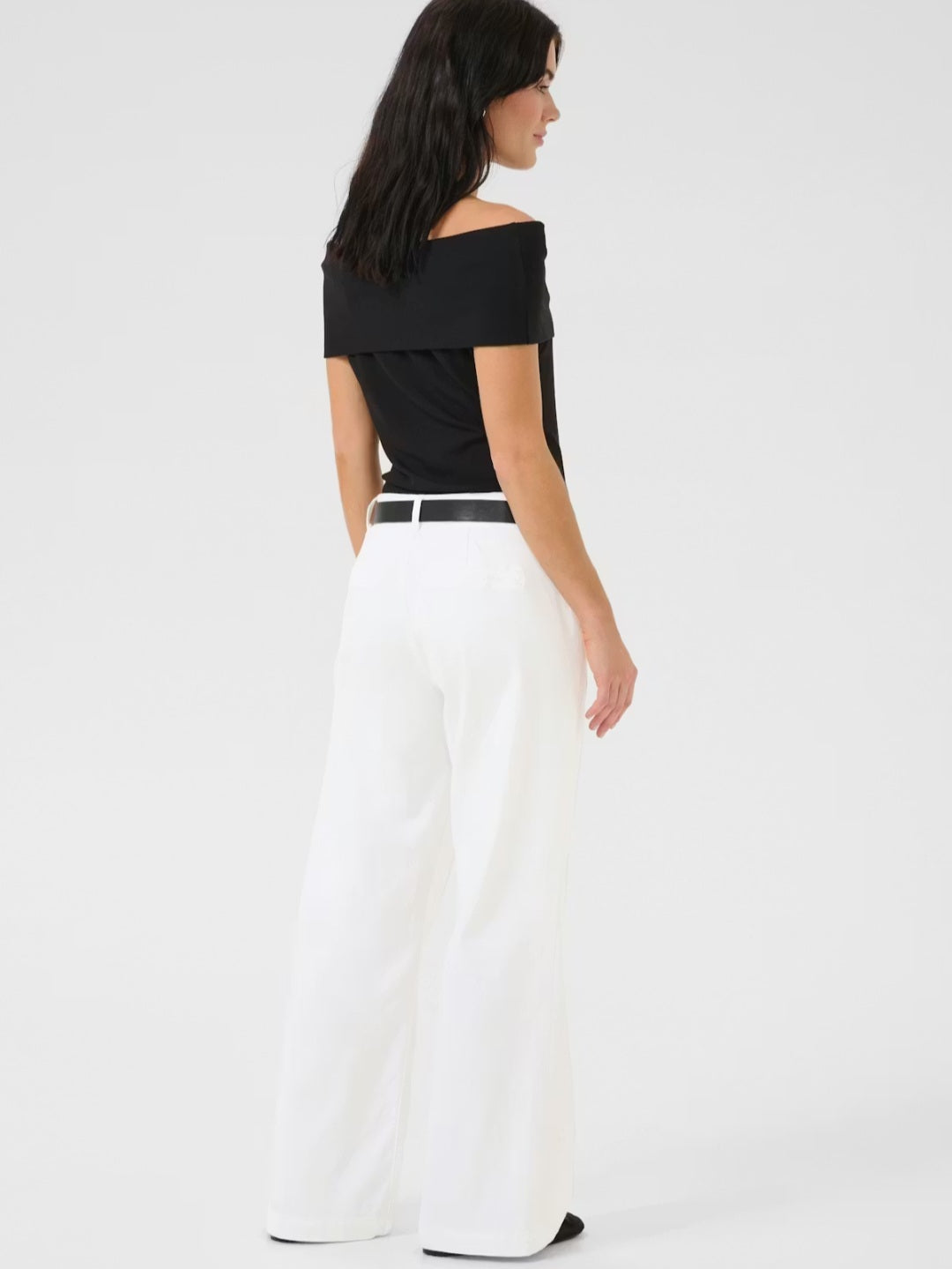 My Essential Wardrobe - Pant Wide MWLara 149, Bright White