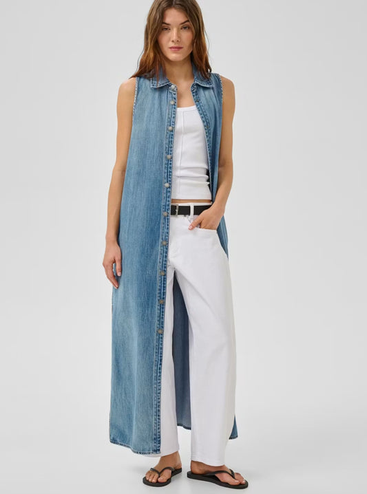 My Essential Wardrobe - MWHilma Denimkjole, Medium Clear Blue Wash