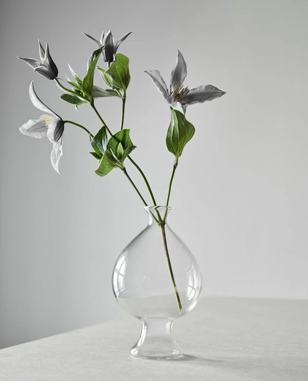 Tell Me More - Como Glasvase, Klart Glas, Fås i 3 størrelser - S, M & L