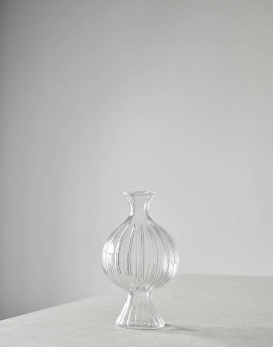 Tell Me More - Como Riflet Glasvase, Klart Glas, Medium