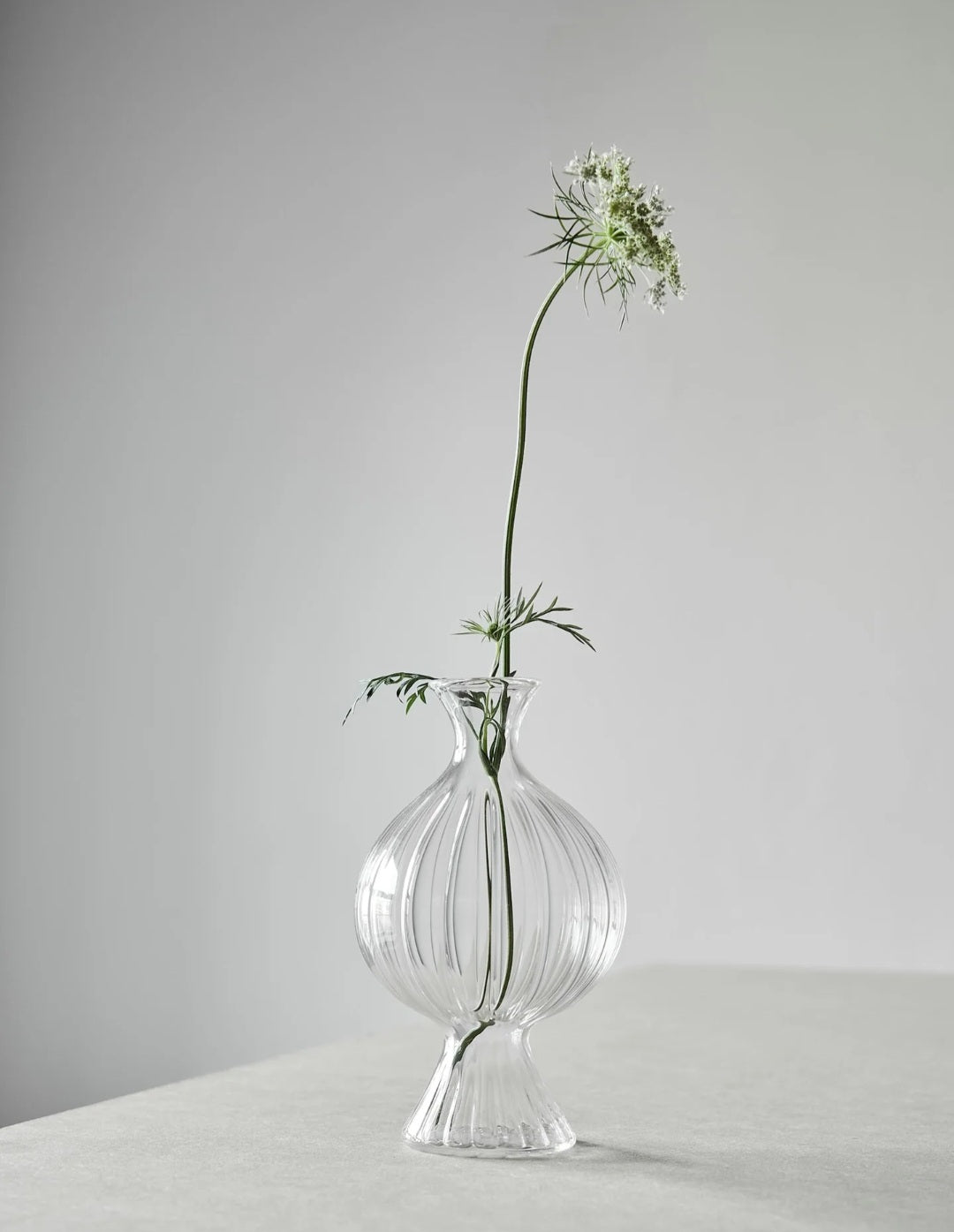 Tell Me More - Como Riflet Glasvase, Klart Glas, Medium