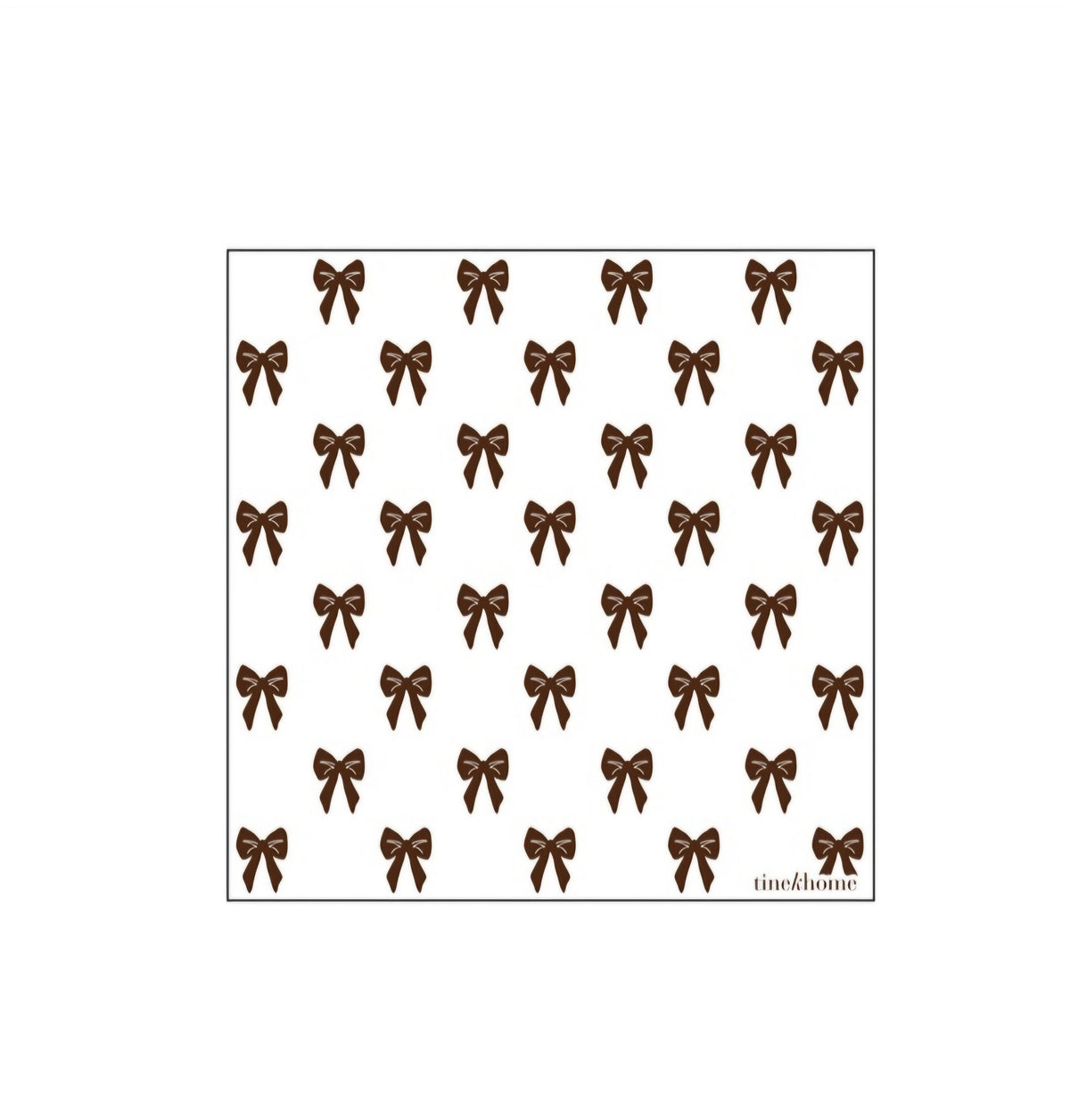 Tine K Home - Papirservietter med Sløjfer, Wine, 50 stk./pk,, Fås i 2 størrelser - 25x25 cm. & 40x40 cm.
