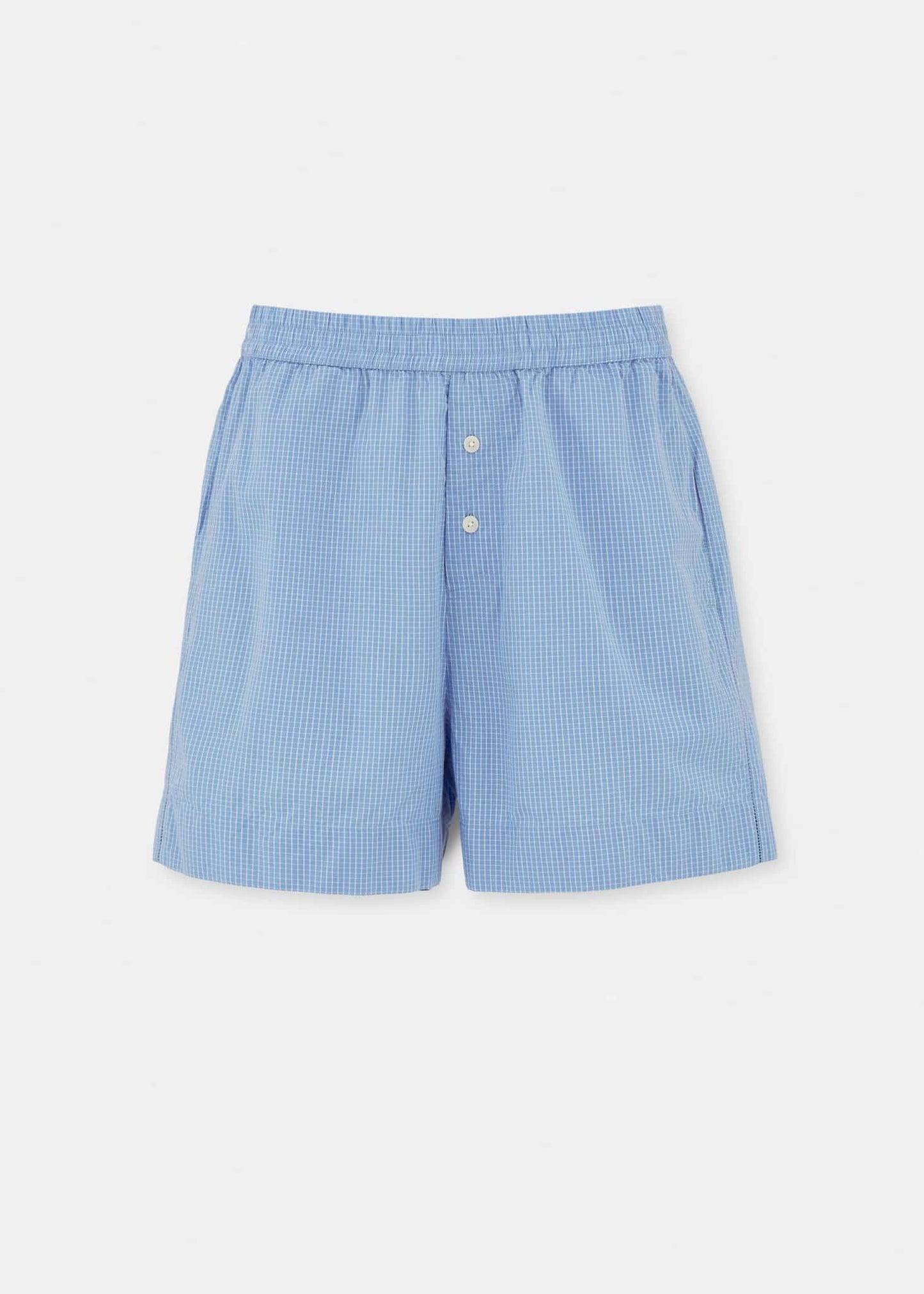 Aiayu - Casual Shorts Check, Mix Blue