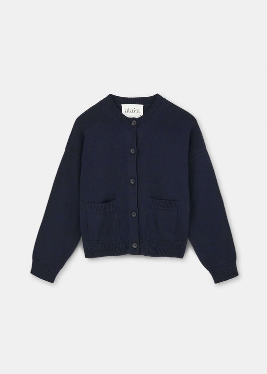 Aiayu - Cobe Cotton Cardigan, Navy