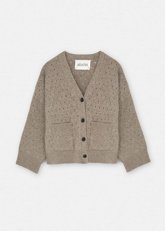 Aiayu - Cora Dot Cardigan, Pure Soil