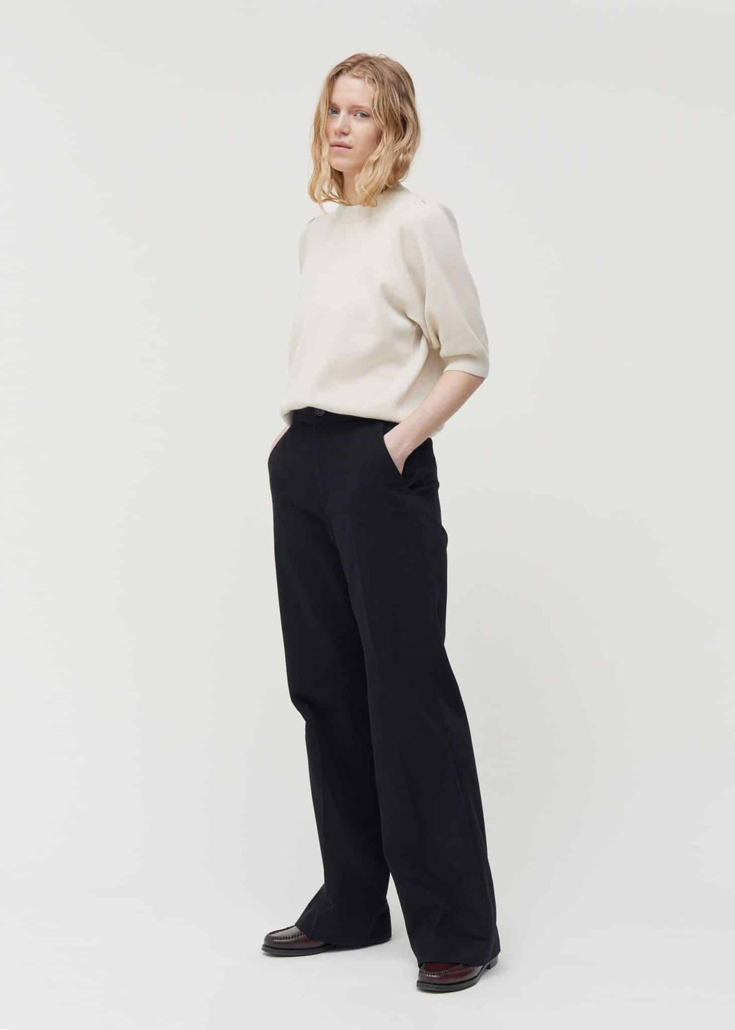 Aiayu - Coco Pant Corduroy, Black Navy