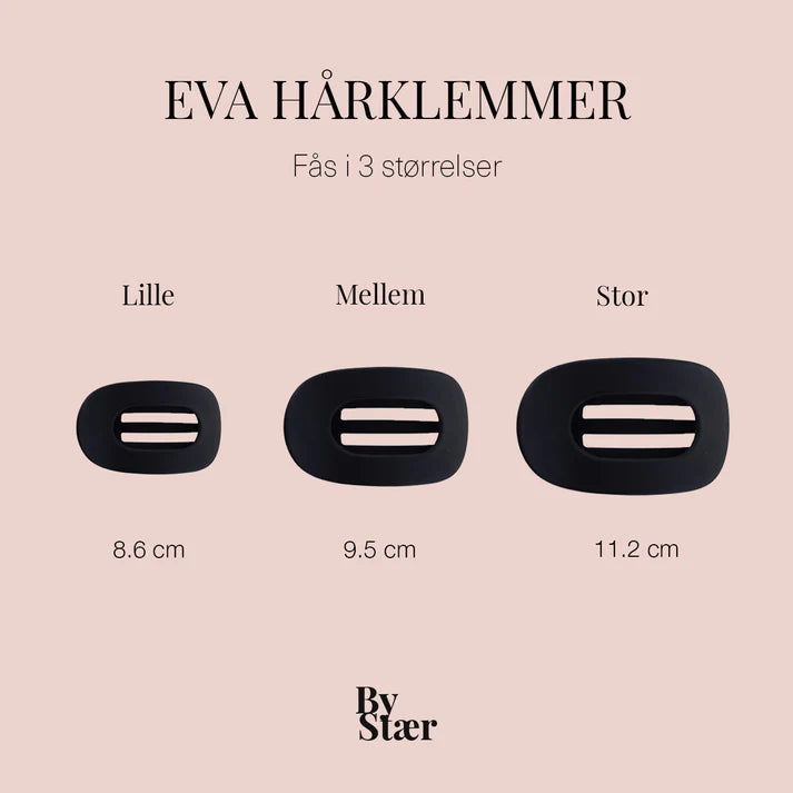 ByStær - Eva Hårklemme Mellem Mat Bordeaux
