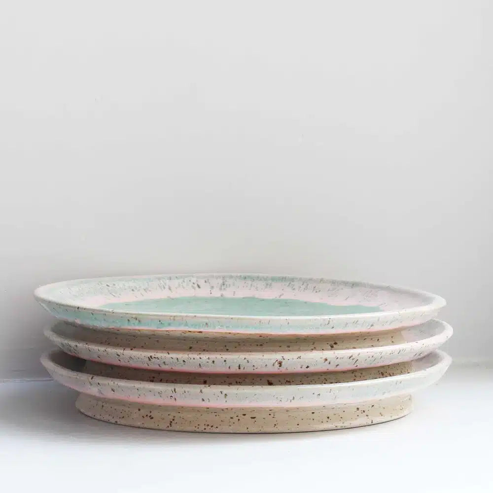 Studio Arhoj - Moon Plate, Pink Pistachio P5