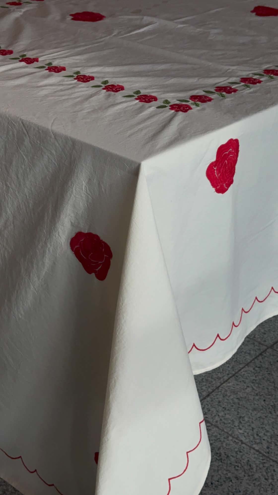 Sissel Edelbo - Rose Tablecloth, Rose, W170xL310 cm.