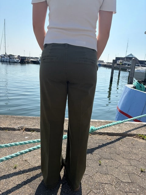 My Essential Wardrobe - Pant Wide MWLara 149, Olive Night