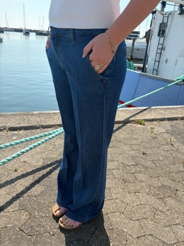 My Essential Wardrobe - Jeans Wide 30 The Lara 115, Medium Clear Blue Wash
